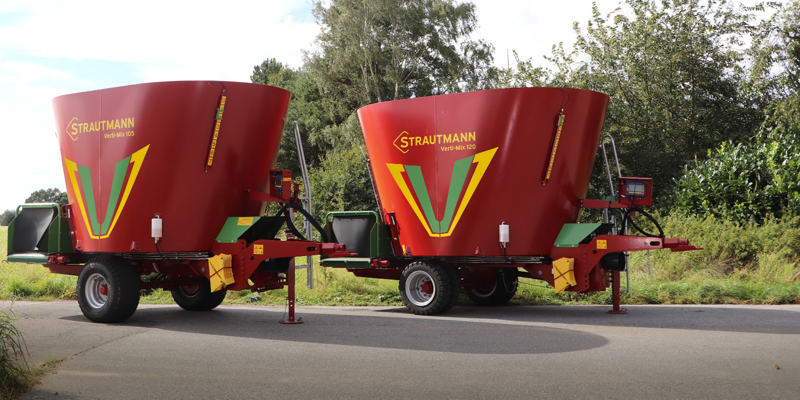 Two new Strautmann Verti-Mix professional mixer wagons